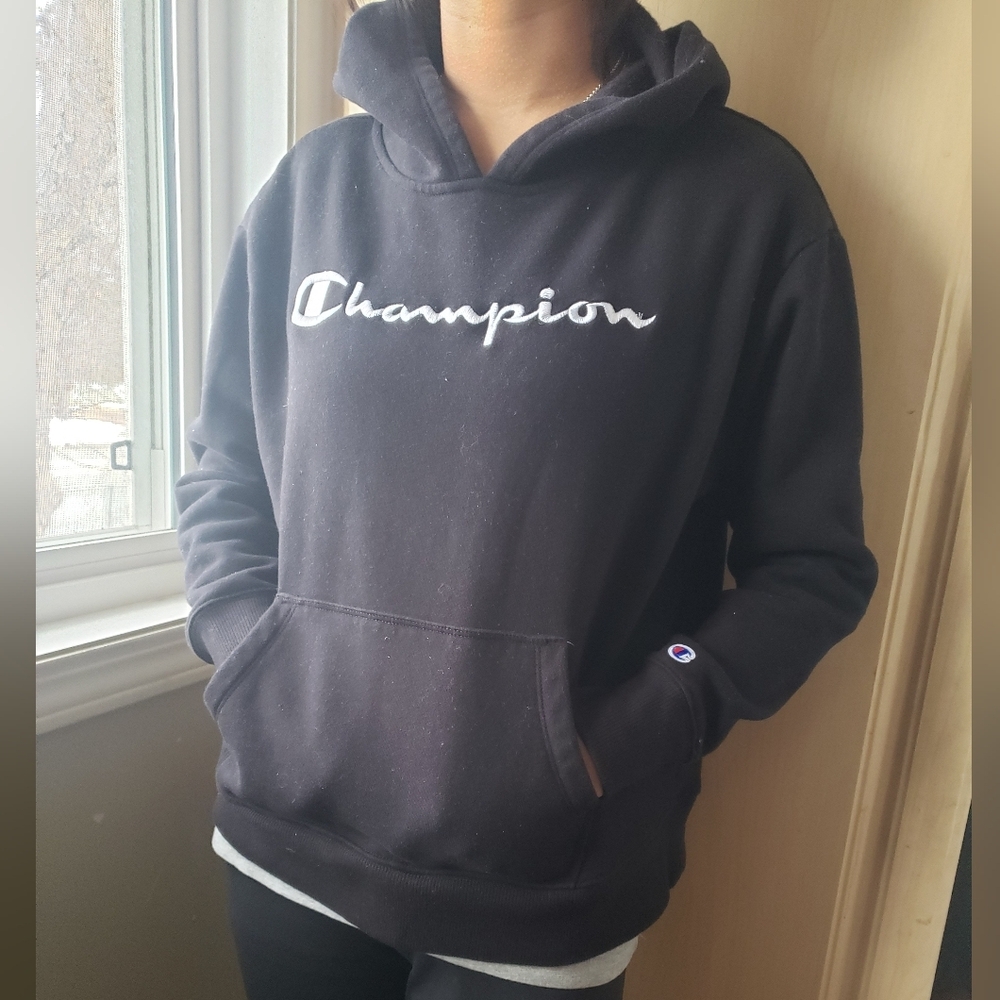 Free With Bundle Champion Black Hoodie